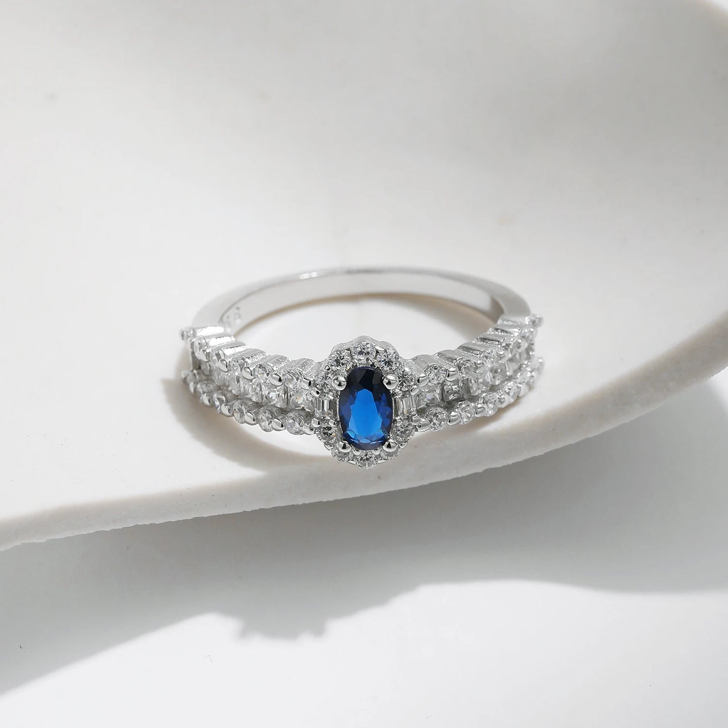 Blue Oval Ring
