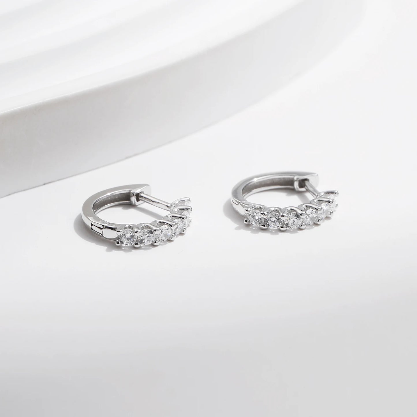 Mini Moissanite Hoops