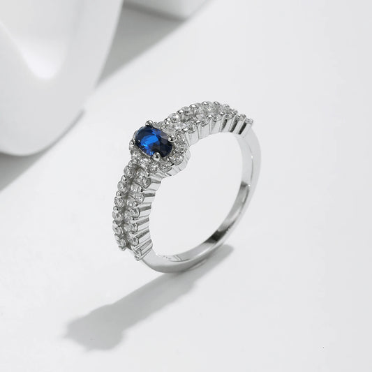 Blue Oval Ring