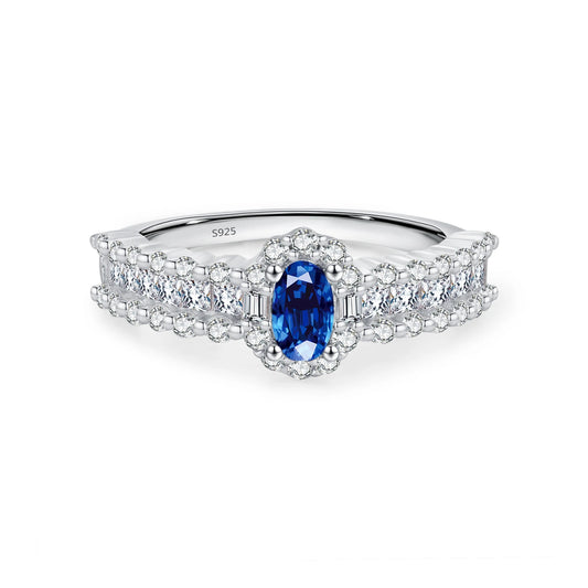 Blue Oval Ring